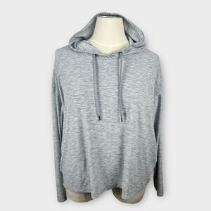 Old Navy Women’s Light Heather Gray Hooded Sweatshirt Size 3XL/4XL Soft pockets